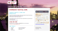 Desktop Screenshot of emergencydentalcaresanfrancisco.com