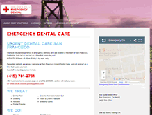 Tablet Screenshot of emergencydentalcaresanfrancisco.com